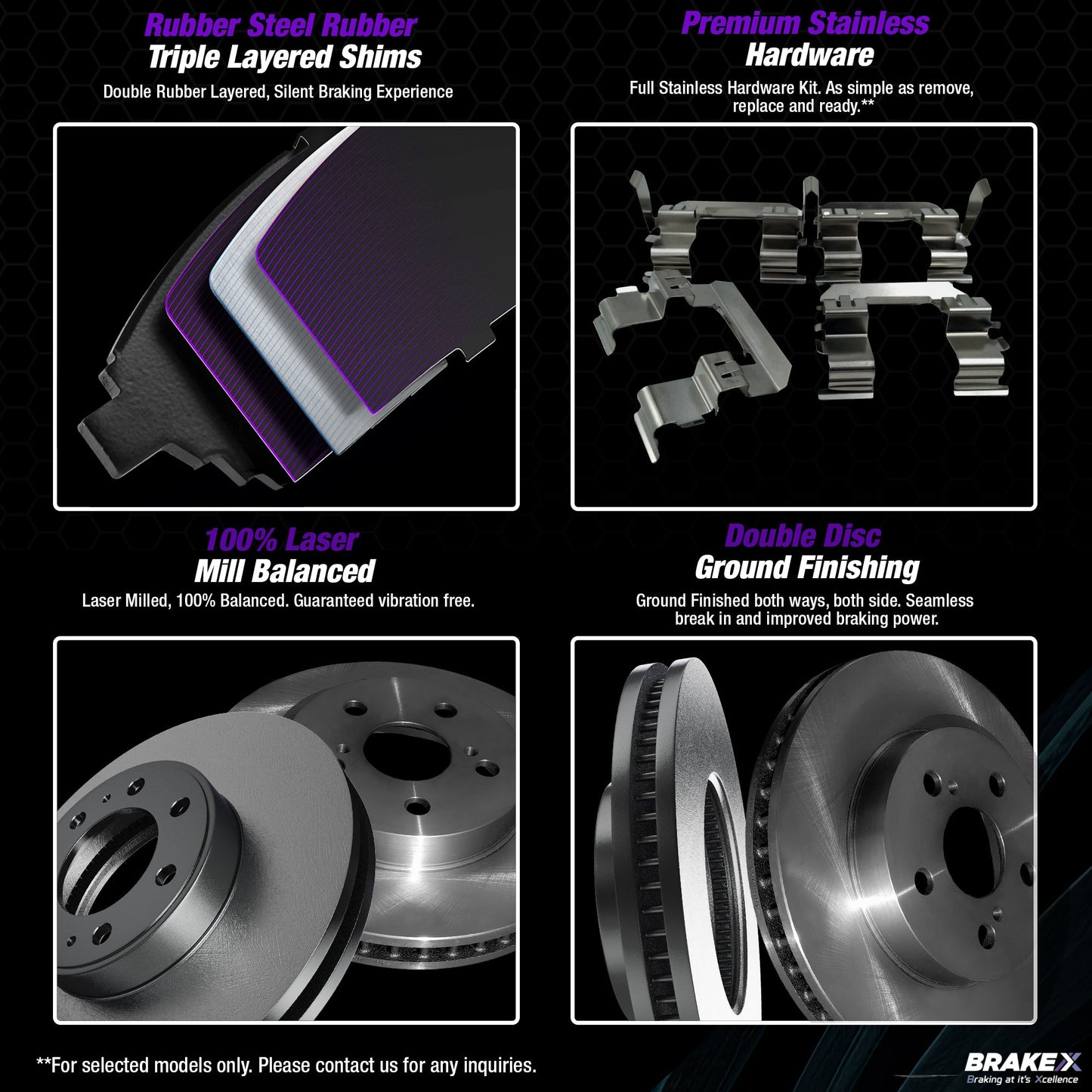 NYX Rotors and Alpha Ceramic Pads Brake Kit #BRXSP-FF-RC-0001150-1