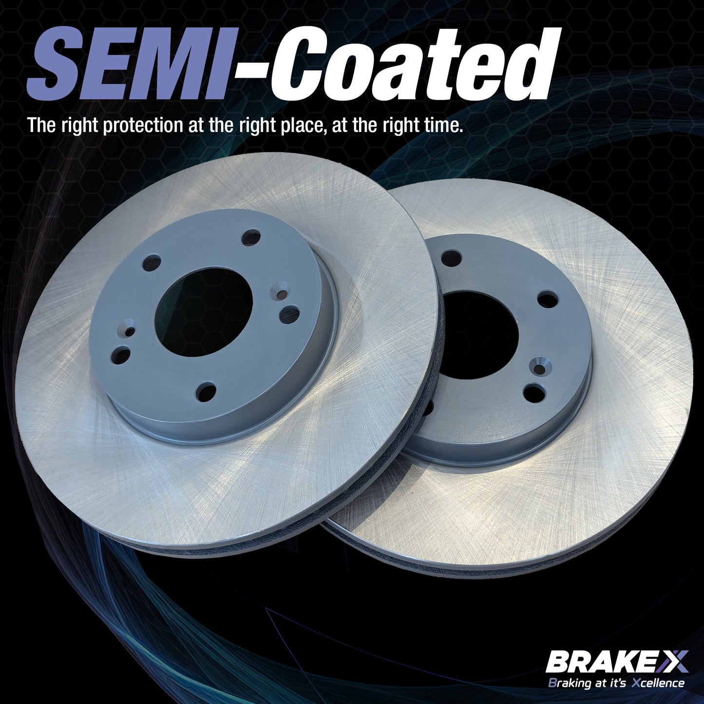 Ares Semi Coated Rotors and Alpha Ceramic Pads Brake Kit #BRXSP-FF-TC-0002002-1