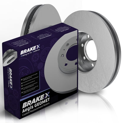 Aegis OE+ GEOMET Coated Replacement Brake Rotors #BRXSP-RR-CX-215