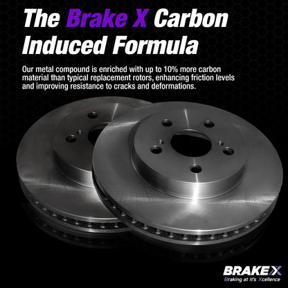 NYX Brake Rotors and Alpha Ceramic Brake Pads Brake Kit #BRXSP-RR-RC-306