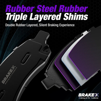 Alpha PH Neutral Ceramic OE+ Replacement Brake Pads #BRXSP-RR-XC-75