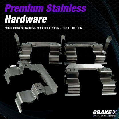 Alpha PH Neutral Ceramic OE+ Replacement Brake Pads #BRXSP-FR-XC-195